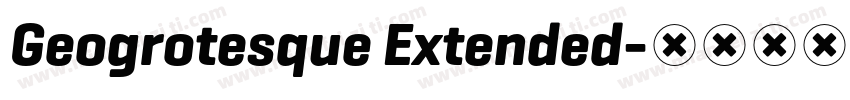 Geogrotesque Extended字体转换